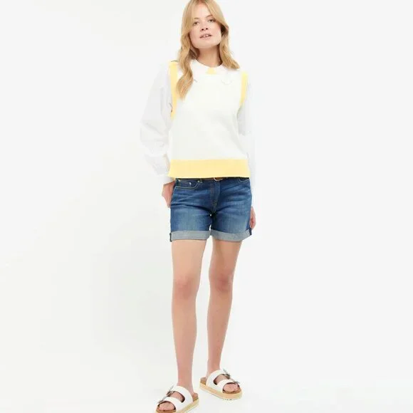 NEW Anthropology Barbour Knit Vest, Jumper Sweater, Sz US 8 - Picture 3 of 15